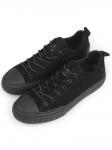 03-N72699-1 BLACK Полуботинки спортивные мужские (натуральная замша)