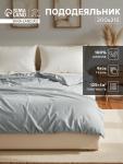 Пододеяльник евро «Этель», 200?215 см, светло-серый, бязь