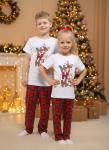 Пижама детская, модель 328, трикотаж (Новый год)