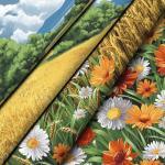 Комплект постельного белья 1,5-спальный, бязь ГОСТ (220) (Родные просторы)