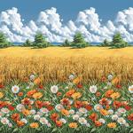 Комплект постельного белья 1,5-спальный, бязь ГОСТ (220) (Родные просторы)