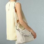 TB164-01 Сумка женская, иск.кожа/текстиль, бежевый