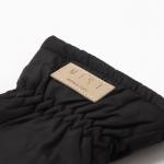 Варежки женские меховые MIST, размер 26 см, чёрные