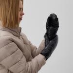 Варежки женские MINAKU: Hello, winter!, с утеплителем, размер 23 см, чёрные