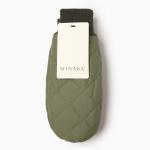 Варежки женские MINAKU, хаки, 24 см