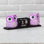 Деревянный календарь «Совы», 20?5?7 см, МИКС