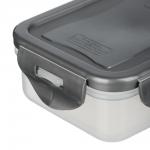 Контейнер герметичный для СВЧ с защелками, 0,33л, 130х100х45мм, пластик