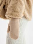 Варежки женские MINAKU «Мягкость», размер 23 см, бежевые