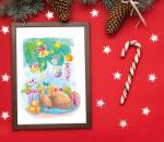 "ФРЕЯ" RPSC-0035 "Лучший подарок" Скетч для раскраш. цветными карандашами 29.5 х 20.5 см 1 л.