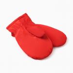 Варежки женские меховые MIST, размер 26 см, красные