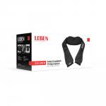 LEBEN Массажёр-подушка для шеи и спины, ИК-подогрев, 220в/авто.зарядка
