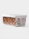Ёмкость для хранения сыпучих продуктов IDEA «Степ», 800 мл, 16?10?7 см, пластик, крышка белая