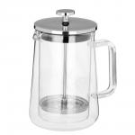 BY COLLECTION Френч-пресс 600 мл, жаропрочное стекло, двойные стенки