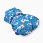 Варежки зимние детские MINAKU, голубые, 15 см