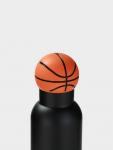 Термос «Баскетбольный мяч», 500 мл, сохраняет тепло 8 ч, нержавеющая сталь, чёрный