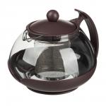 VETTA Чайник заварочный 750мл, овальный,  ситечко из нержавеющей стали, стекло, полипропилен