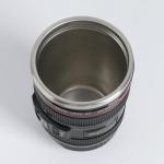 Термокружка TAKE IT EASY, 350 мл, Экземпляр «Объектив», 7.5?14 см, нержавеющая сталь, пластик, чёрная