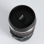 Термокружка TAKE IT EASY, 350 мл, Экземпляр «Объектив», 7.5?14 см, нержавеющая сталь, пластик, чёрная