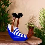 Подставка под бутылку «Уточка в синем», 25?10?20 см, дерево