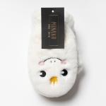 Варежки подростковые меховые MINAKU «Корона», цвет молочный, размер 19