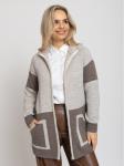 Кардиган В 1873/кофейный