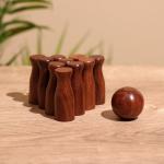 Игра настольная «Боулинг», 15?6?7 см, дерево шишам