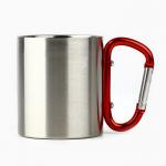 Кружка туристическая с карабином «Счастье в горах», 180 мл