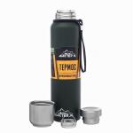 Термос Мастер К «Путешествие», 850 мл, с кружкой, нержавеющая сталь, зелёный