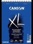 "Canson" Альбом для смешанных техник XL Mixed Media Textured 300 г/м2 A4 21 х 42 см на спирали 30 л.