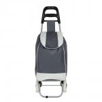 Тележка + сумка тм VETTA, до 30кг, 36х26х94см, 28л, брезент, колеса ЭВА d16см, цвет серый