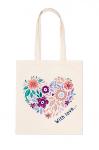 "ФРЕЯ" RWCB-001 Раскраска на сумке "Цветочное сердце" 40 х 35 см