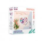 "ФРЕЯ" RWCB-001 Раскраска на сумке "Цветочное сердце" 40 х 35 см