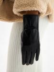 Перчатки женские, без утеплителя, безразмерные, чёрные