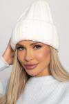 Шапка двухслойная Зимние деньки (молочная) Ш24-4М