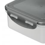 Контейнер герметичный для СВЧ с защелками тм Good&good, квадратный 0,9л, пластик