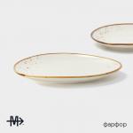 Блюда для подачи Magistro «Церера», набор 2 шт., 18?16?1.5 см, фарфор, белые