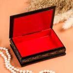 Шкатулка для украшений «Зимняя тройка коней», 10?14 см, лаковая миниатюра