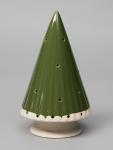 Светодиодная фигура «Ёлочка зелёная», 16.7?9.7?9.7 см, 1 LED, керамика, от батареек LR44?3, тёплый белый свет