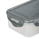 Контейнер герметичный для СВЧ с защелками, 0,5л, 160х110х55мм, пластик