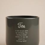 Банка для чая SL Home, 9.5?14 см, с бамбуковой крышкой, серая