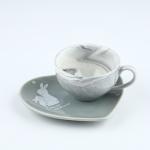 Кофейная пара маме «Самой нежной», набор: кружка 150 мл, блюдце