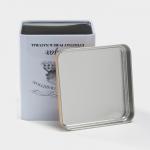 Банка для сахара «Дом и поле», 1.1 л, 12?10 см, жесть, белая