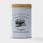 Банка для сахара «Дом и поле», 12?7.5?7.5 см, цвет белый