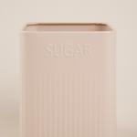 Банка для сахара «Сан-Лоренцо», 10?13 см, с бамбуковой крышкой, сталь, розовая