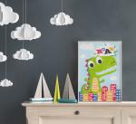 "ФРЕЯ" PNBK-014 "Дино-гигант"  Набор для раскрашивания по номерам карандашами 29.5 х 20.5 см 1 л.