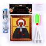 Алмазная вышивка «Матрона», 21?25 см, холст, ёмкость, с частичным заполнением