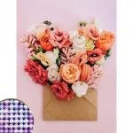 Алмазная вышивка с частичным заполнением «Цветы», 30?40 см, холст, емкость. Набор для творчества