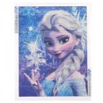 Алмазная вышивка полное заполнение «Эльза» Холодное сердце, 30?40 см, на холсте