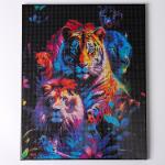 Алмазная вышивка полное заполнение «Хищники», на раме, 40?50 см