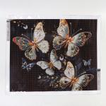 Алмазная вышивка полное заполнение "Бабочки", на холсте 40*50 см